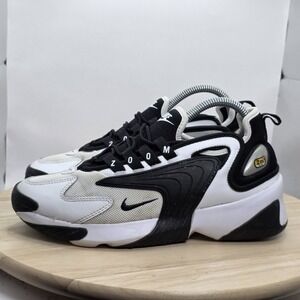 Womens Size 7.5 - Nike Zoom 2K ZM Air 2000 White Black Sneakers RARE🔥AO0269-101